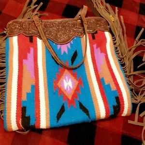 Crazy ex bandit saddle blanket purse